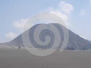 Mount Batok in the Bromo area which is an inactive volcanic mountain