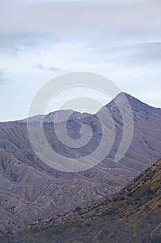 Mount Batok and Mount Widodaren in the Bromo mountain complex, East Java, Indonesia..