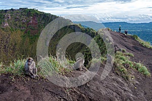 Mount Batur sunrise panorama