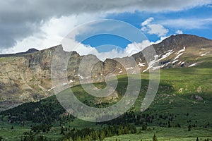 Mount Bierstadt and The Sawtooth in the Colorado Rockies During the Day