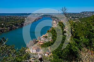 Mount Bonnell Austin Texas Overlook