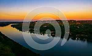 Mount Bonnell West Austin Sunrise Belt of Venus