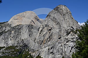 Half Dome, Mount Broderick and Liberty Cap, California, USA