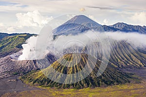 Mount bromo batok semeru volcano, java indonesia Mount bromo photo