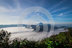 mount bromo and mount semeru  in East Java Indonesia