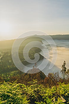 Mount Bromo Tengger Semeru located in Malang Lumajang Pasuruan Probolinggo East Java Indonesia