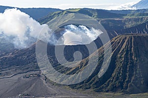 Mount Bromo Tengger Semeru located in Malang Lumajang Pasuruan Probolinggo East Java Indonesia