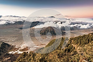 Mount Bromo volcano landscape high resolution image