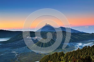 Mount Bromo Volcano Sunrise View