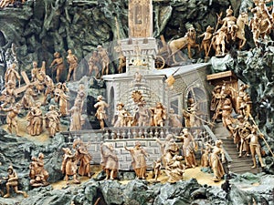 Mount Calvary or Ã–lbergkapelle - Baroque Carved Wooden Figures in St. Ulrich Abbey, Kreuzlingen