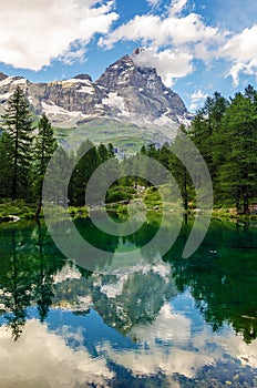 Mount Cervino and Blue Lake