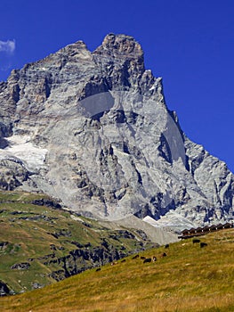 Mount Cervino or Matterhorn, Italian Alps, Aosta Valley
