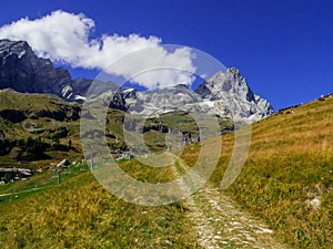 Mount Cervino or Matterhorn, Italian Alps, Aosta Valley