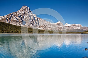 Mount Chephren and Waterfowl Lake, Canada