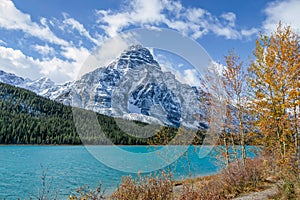 Mount Chephren and Waterfowl Lake