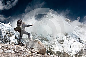 Mount Cho Oyu, Nepal himalayas mountains