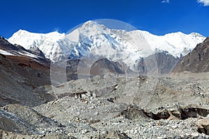 Mount Cho Oyu and Ngozumba glacier