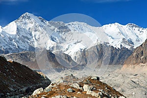 Mount Cho Oyu and Ngozumba glacier