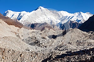 Mount Cho Oyu Ngozumba glacier Nepal Himalaya mountain