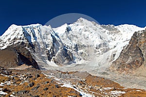 Mount Cho Oyu and Ngozumba glacier photo
