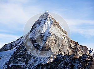 Mount Cholo or Chola Nepal Himalayas mountains