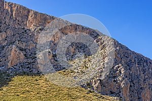 Mount Cofano on Sicily island