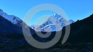 Mount Cook along Kea Point Track in Aoraki Mount Cook National Park