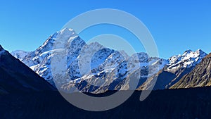 Mount Cook along Kea Point Track in Aoraki Mount Cook National Park