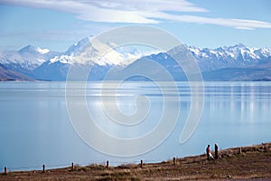 Mount Cook and Lake Pukaki New Zealand