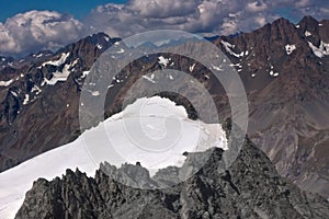 Mount Cook peak aerial photo - New Zealand