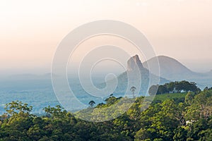Mount Coonowrin of Glass House Mountains