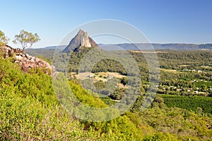 Mount Coonowrin from Mount Ngungun