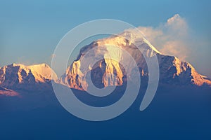 Mount Dhaulagiri Poon Hill Nepal Himalayas mountains