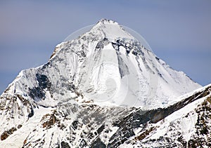 Mount Dhaulagiri from Thorung La pass, Nepal