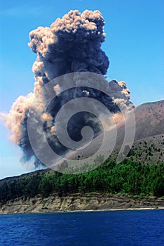 Mount Eruption of Krakatoa Child