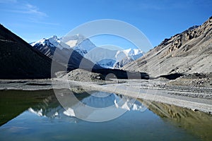 Mount Everest from the base camp