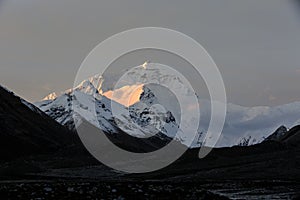 Mount Everest in dawn