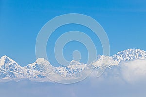 Mount Everest in Himalaya. 8848 m highest mountain on earth