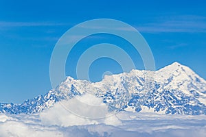 Mount Everest in Himalaya. 8848 m highest mountain on earth