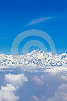 Mount Everest in Himalaya. 8848 m highest mountain on earth