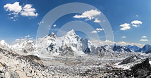 Mount Everest, himalayas mountains, panoramic view