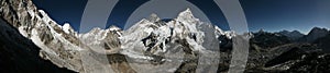 Mount Everest and the Khumbu Glacier from Kala Patthar, Himalaya