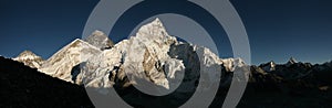 Mount Everest and the Khumbu Glacier from Kala Patthar, Himalaya