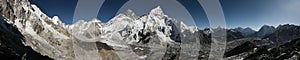 Mount Everest and the Khumbu Glacier from Kala Patthar, Himalaya