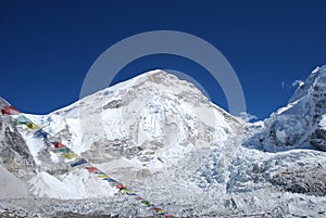 Mount Everest & Khumbu Icefall photo