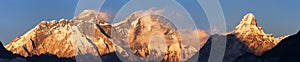 Mount Everest Lhotse Nepal Himalayas mountains sunset