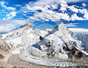 Mount Everest, Lhotse and Nuptse