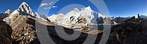 Mount Everest Lhotse Nuptse Pumori from Kala patthar