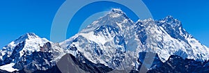 Mount Everest with Lhotse and Pumori