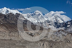 Mount Everest Peak (Sagarmatha, Chomolungma). photo